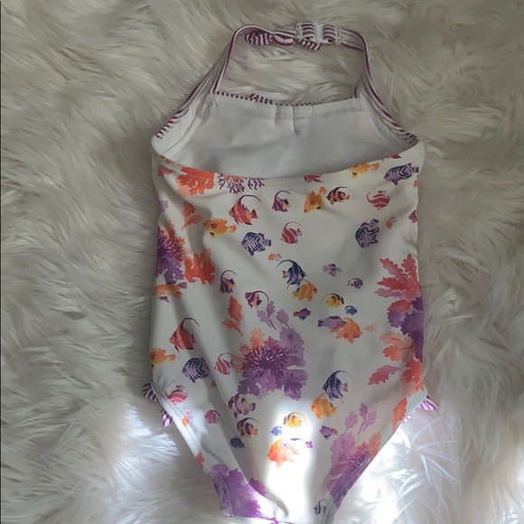 Janie and Jack 12-18 Mo Fish Halter Swimsuit - Picture 3 of 4